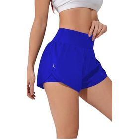Ghassy Co Saks Kadın 2 in 1 Running Sports Athletic Gym Telefon Cepli Kısa Taytlı Şort