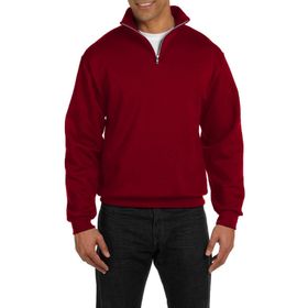 Ghassy Co. Silver Bordo Dik Yaka Yarım Fermuarlı Erkek Sweatshirt