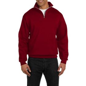 Ghassy Co. Silver Bordo Dik Yaka Yarım Fermuarlı Erkek Sweatshirt