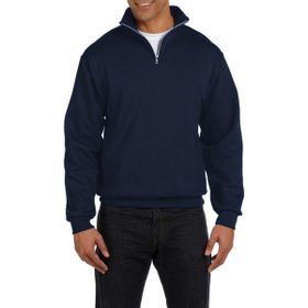 Ghassy Co. Silver Lacivert Dik Yaka Yarım Fermuarlı Erkek Sweatshirt