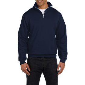 Ghassy Co. Silver Lacivert Dik Yaka Yarım Fermuarlı Erkek Sweatshirt