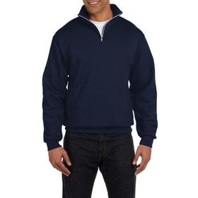 Ghassy Co. Silver Lacivert Dik Yaka Yarım Fermuarlı Erkek Sweatshirt