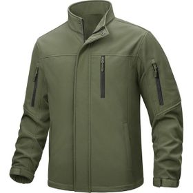 Ghassy Co Softshell Haki Dik Yaka Polar Erkek Mont
