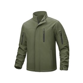 Ghassy Co Softshell Haki Dik Yaka Polar Erkek Mont