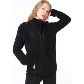Ghassy Co. TMFR869866011 Outdoor Siyah Kadın Polar Ceket