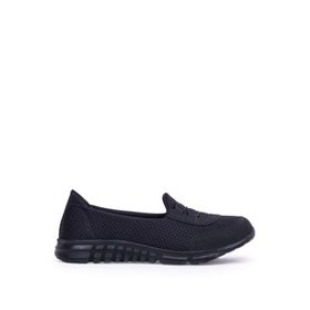 Ghattix 04 Siyah Yumuşak Tabanlı Kadın Günlük Sneaker Ayakkabı