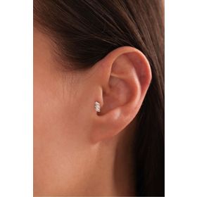 Gianfranco 14 Ayar 3 Baget Taşlı Lino Tragus Altın Küpe