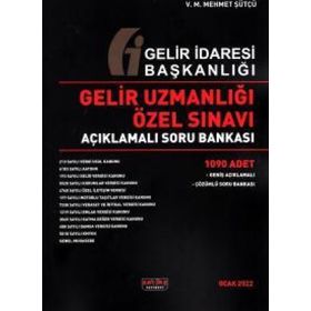 GİB 2022 Gelir Uzmanlığı Özel Sınavı Soru Bankası - Savaş Yayınları