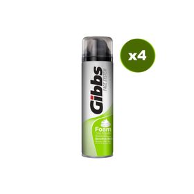 Gibbs 4 x 200 ml Sensitive Tıraş Köpüğü