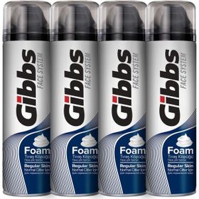 Gibbs 4x200 ml Regular Tıraş Köpüğü