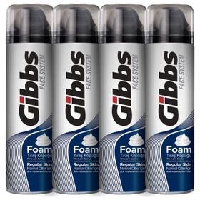 Gibbs 4x200 ml Regular Tıraş Köpüğü