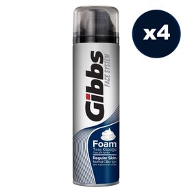 Gibbs 4x200 ml Regular Tıraş Köpüğü