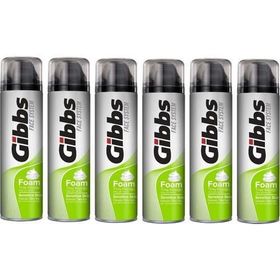 Gibbs Sensitive 6x200 ml Traş Köpüğü