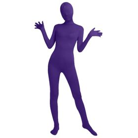 Gibz Catsuit Koyu Mor Tek Parça Spor Jimnastik Erkek Tulum