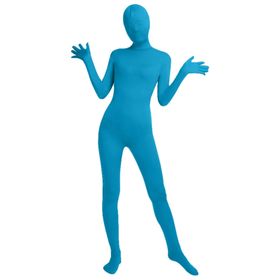 Gibz Catsuit Mavi Tek Parça Spor Jimnastik Erkek Tulum