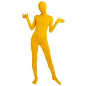 Gibz Catsuit Sarı Tek Parça Spor Jimnastik Erkek Tulum