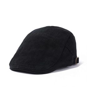 Gibz Newsboy Black-61 İrlandalı Düz Erkek Şapka