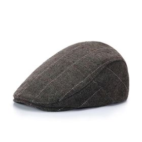 Gibz Newsboy Brwon Balıksırtı İrlandalı Düz Erkek Şapka
