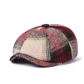 Gibz Newsboy Newsies Balıksırtı Kırmızı Erkek Şapka