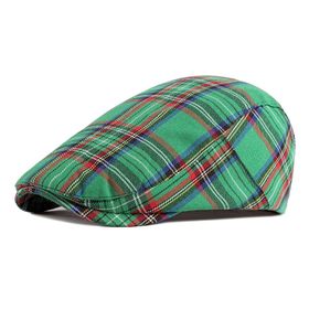 Gibz Retro Newsboy Yeşil Düz Erkek Şapka