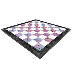 Gift Home Sadece Tahta İsteyene 37x37 cm Orta Boy Bahar Desenli MDF Ahşap Satranç Tahtası