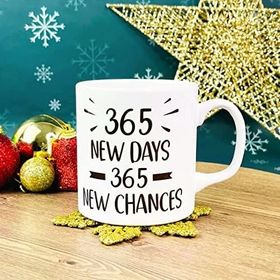 Gift Moda 365 Yeni Gün 365 Yeni Şans Yılbaşı Tasarımlı Kupa