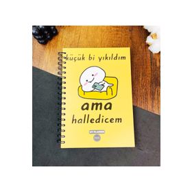 Gift Moda Küçük Bi Yıkıldım Ama Halledicem Tasarımlı Konuşan Ajanda