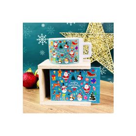 Gift Moda Mutlu Noeller Yılbaşı Tasarımlı Kutulu Kupa