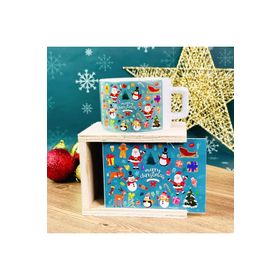 Gift Moda Mutlu Noeller Yılbaşı Tasarımlı Kutulu Kupa