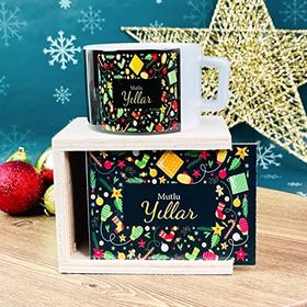 Gift Moda Mutlu Yıllar Yılbaşı Tasarımlı Kutulu Kupa