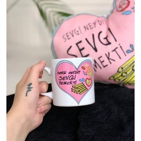 Gift Moda Sevgi Yemekti Tasarımlı Kupa