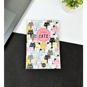 Gift Moda Sevimli Kedi Tasarımlı Lastikli Defter