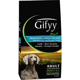 Gifyy 15 kg Kuzu Etli Köpek Maması yetişkin