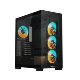 Gigabyte C500 Panoramic Stealth GB-C500P ST ARGB Fanlı Siyah ATX Gaming Bilgisayar Kasası