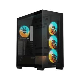 Gigabyte C500 Panoramic Stealth GB-C500P ST ARGB Fanlı Siyah ATX Gaming Bilgisayar Kasası