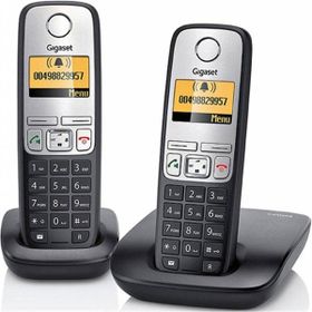 Gigaset A690 Duo Siyah 2 Ahizeli Handsfree DECT Telsiz Telefon