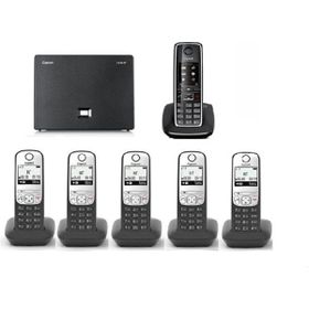 Gigaset C550-A690 Analog ve IP 6 Dahili Dect Telsiz Kablosuz Telefon Santrali