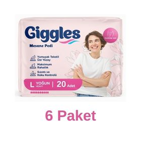 Giggles 120 Adet Large Yoğun Kadın Mesane Pedi