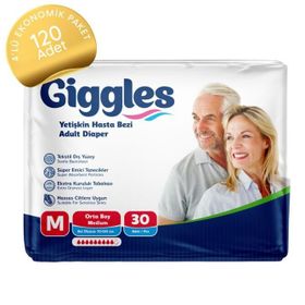Giggles 120 Adet M Belbantlı Hasta Bezi
