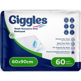 Giggles 30'lu 2 Paket 60 Adet 60x90 Yatak Koruyucu Örtü