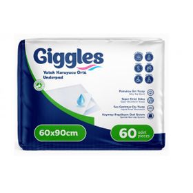 Giggles 30'lu 2 Paket 60 Adet 60x90 Yatak Koruyucu Örtü