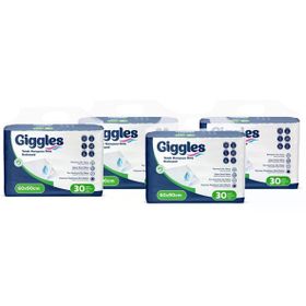 Giggles 30'lu 4 Paket 120 Adet 60x90 Yatak Koruyucu Örtü