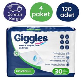 Giggles 30'lu 4 Paket 120 Adet 60x90 Yatak Koruyucu Örtü