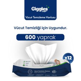 Giggles 600 Adet Perine ve Vücut Temizleme Havlusu