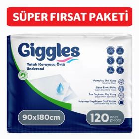Giggles 90x180 cm 30'lu 4 Paket 120 Adet Yatak Koruyucu Örtü