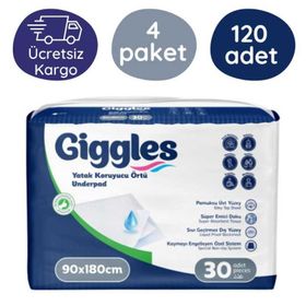Giggles 90x180 cm 30'lu 4 Paket 120 Adet Yatak Koruyucu Örtü