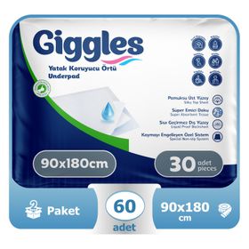 Giggles 90x180 cm 30x2 Adet Yatak Koruyucu Örtü
