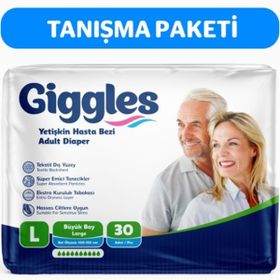 Giggles Belbantlı Büyük L 30'lu Hasta Bezi