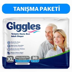 Giggles Belbantlı Ekstra Büyük XL 30 Adet Hasta Bezi