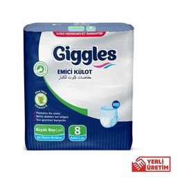 Giggles Eko Emici Beden 8 Adet Külot